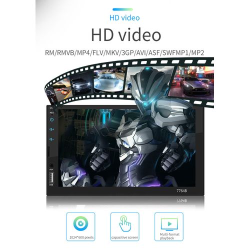 2 Din 7" Touch Screen Car MP5 Player Car Audio Car Stereo FM Radio