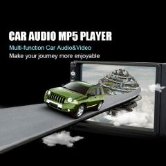 2 Din 7" HD Car Stereo Radio Player Bluetooth Touch Screen + Rear Camera Kit