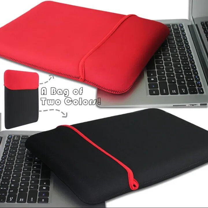 Laptop Bag Tablet Sleeve 15 inch Neoprene Pouch Protective For Air Pro Notebook Computer Ipad Apple Case Soft Sleeve Tablet PC Case Bag Shockproof Notebook Sleeve 10