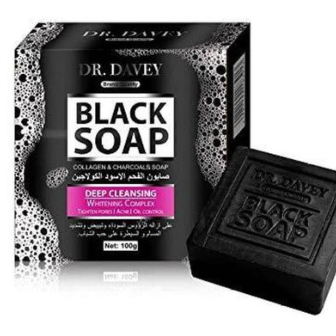 Dr. Rashel Black Soap With Collagen And Charcoal