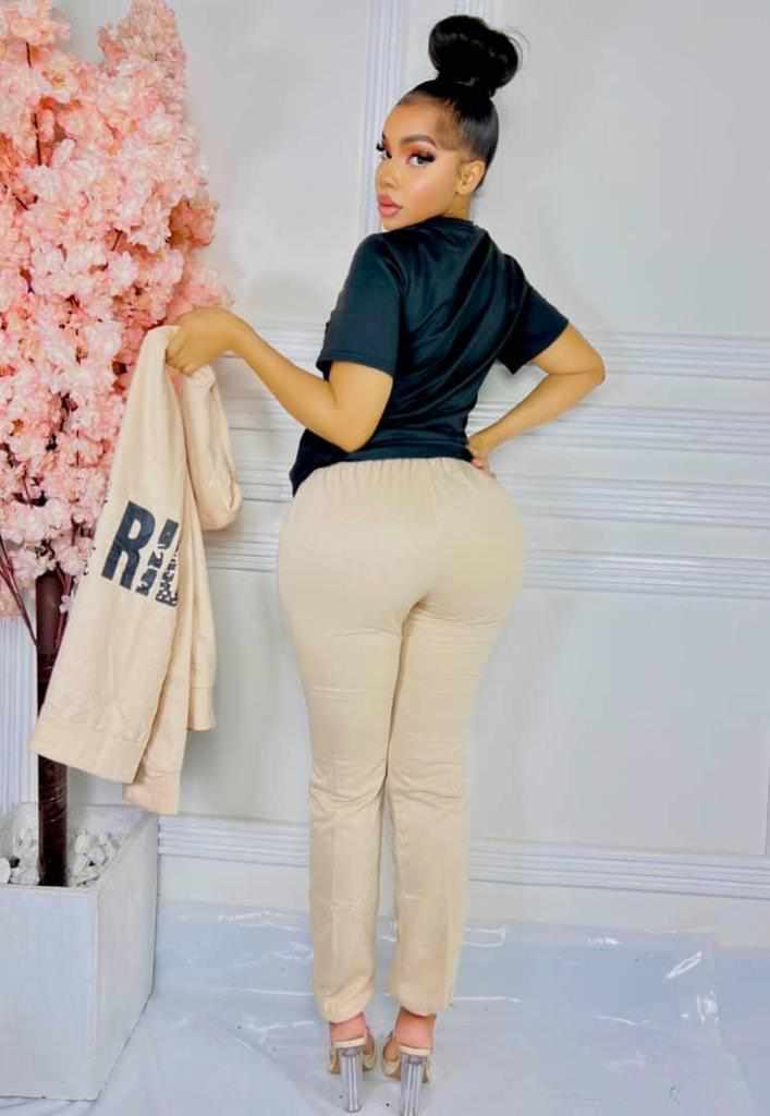 Fashion ladies 3 piece trouser suit