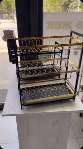 Luxury Gold Black decor 3 tier Dish Rack