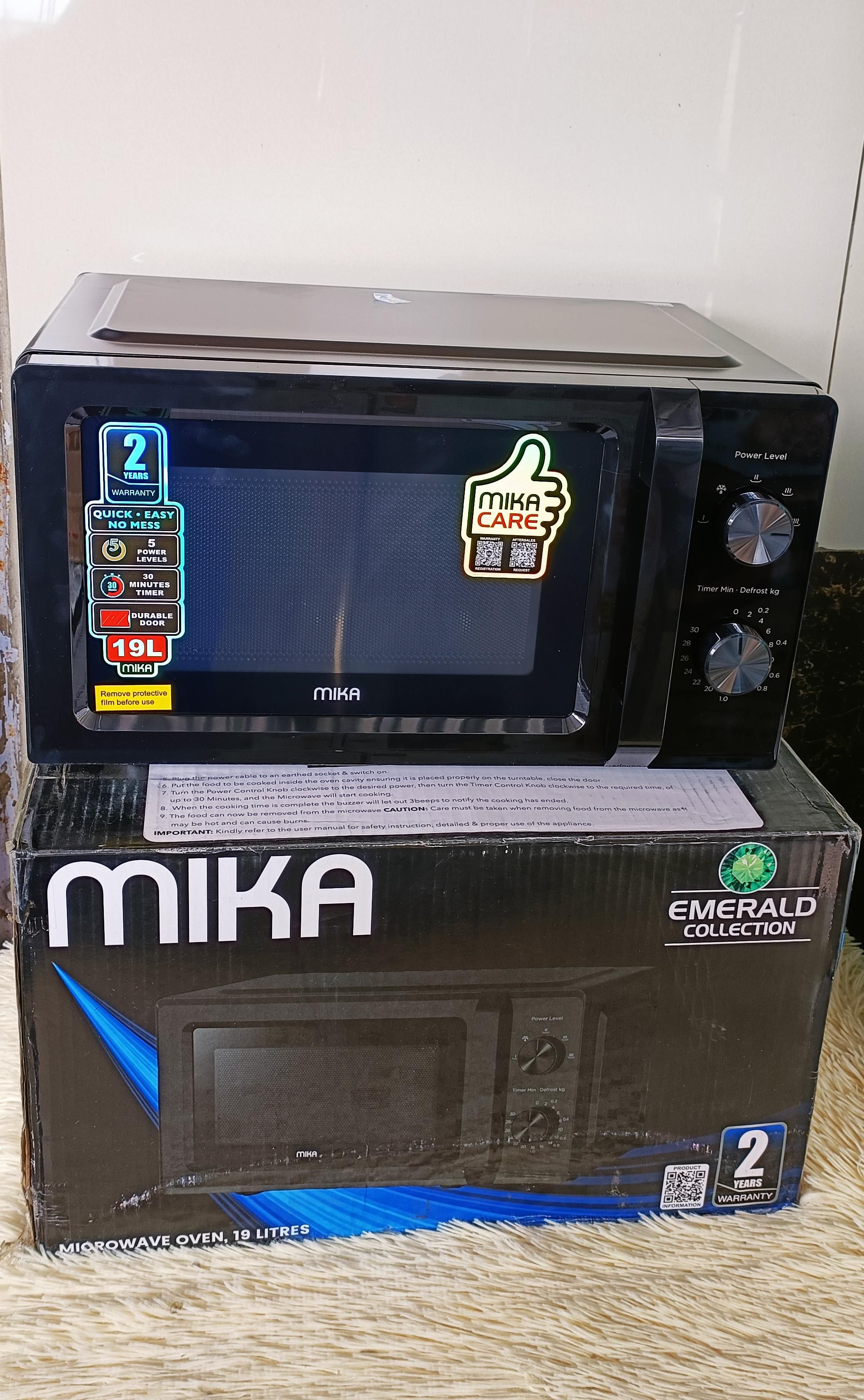 Mika manual microwaves  Microwave Oven with Convection Function, Smart Sensor, Easy-to-clean Stainless Steel Interior and ECO Mode, 1.5 Cu Ft, 1000W, Stainless Steel