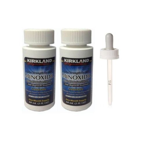 Kirkland Minoxidil 5% Extra Strength Hair Regrowth 2 Months + Free Dropper