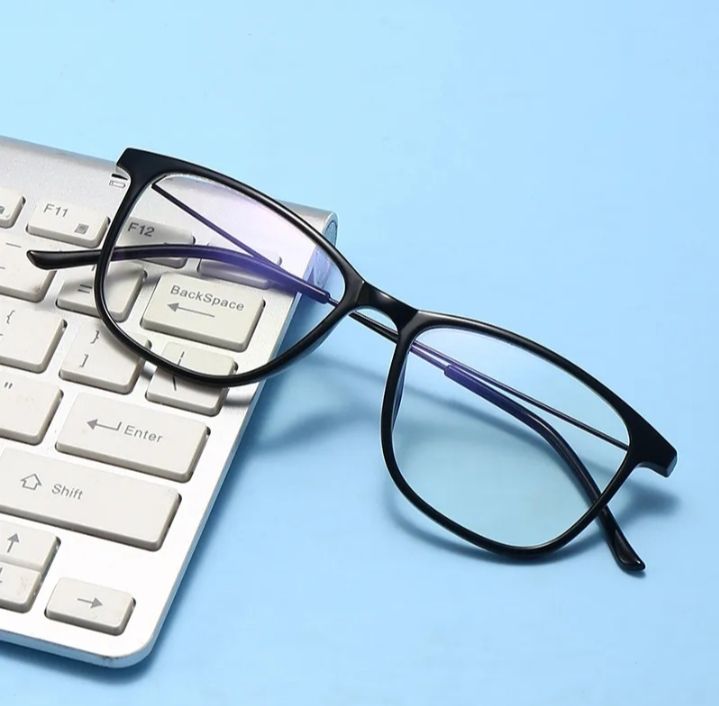 Anti Blue Light Blocking Computer Glasses Men's Women's Ac Square Full Optical Frame Eyewear Spectacles