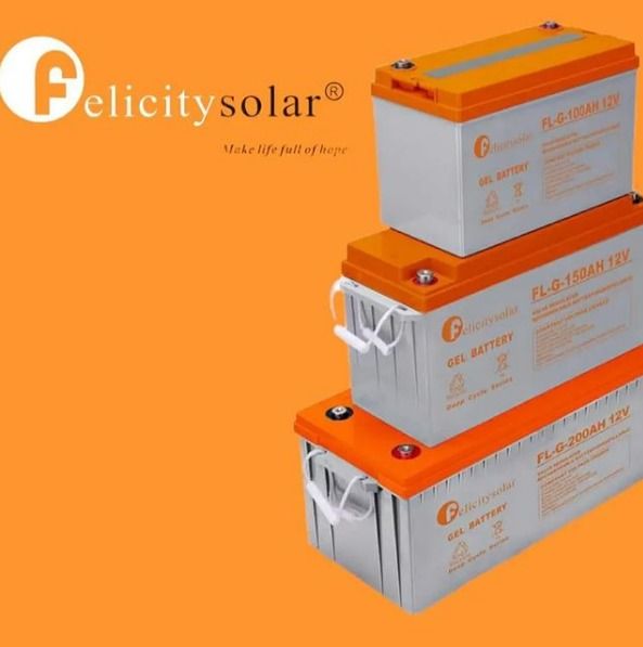 [Best Choice] Felicity12V Solar Deep Cycle GEL Battery For Solar System (1 Year Manufacture Warranty)