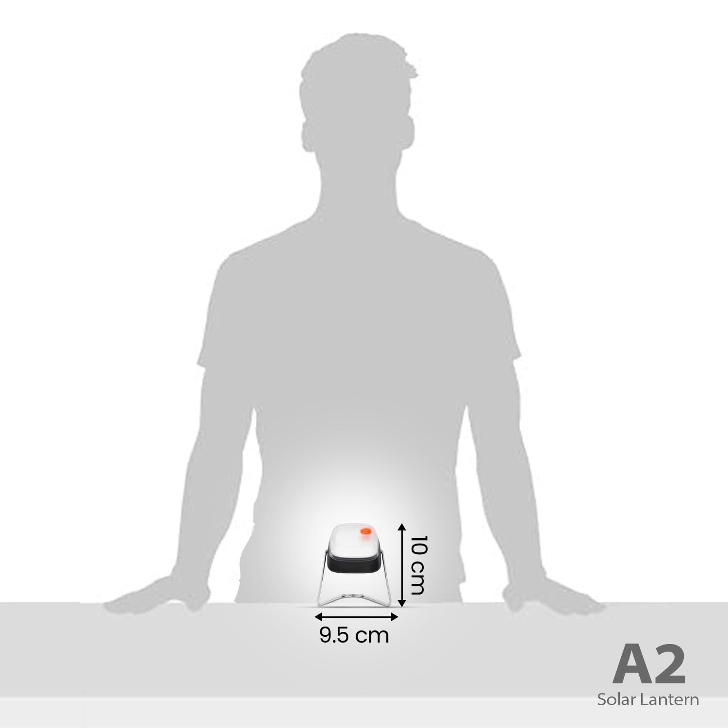 D.LIGHT Plastic A2 Solar Led Rechargeable Light Works As Study Lamp, Emergency Light, Solar Lights, Solar Lamp, Portable Light, Solar Lights for Home Garden and Outdoor