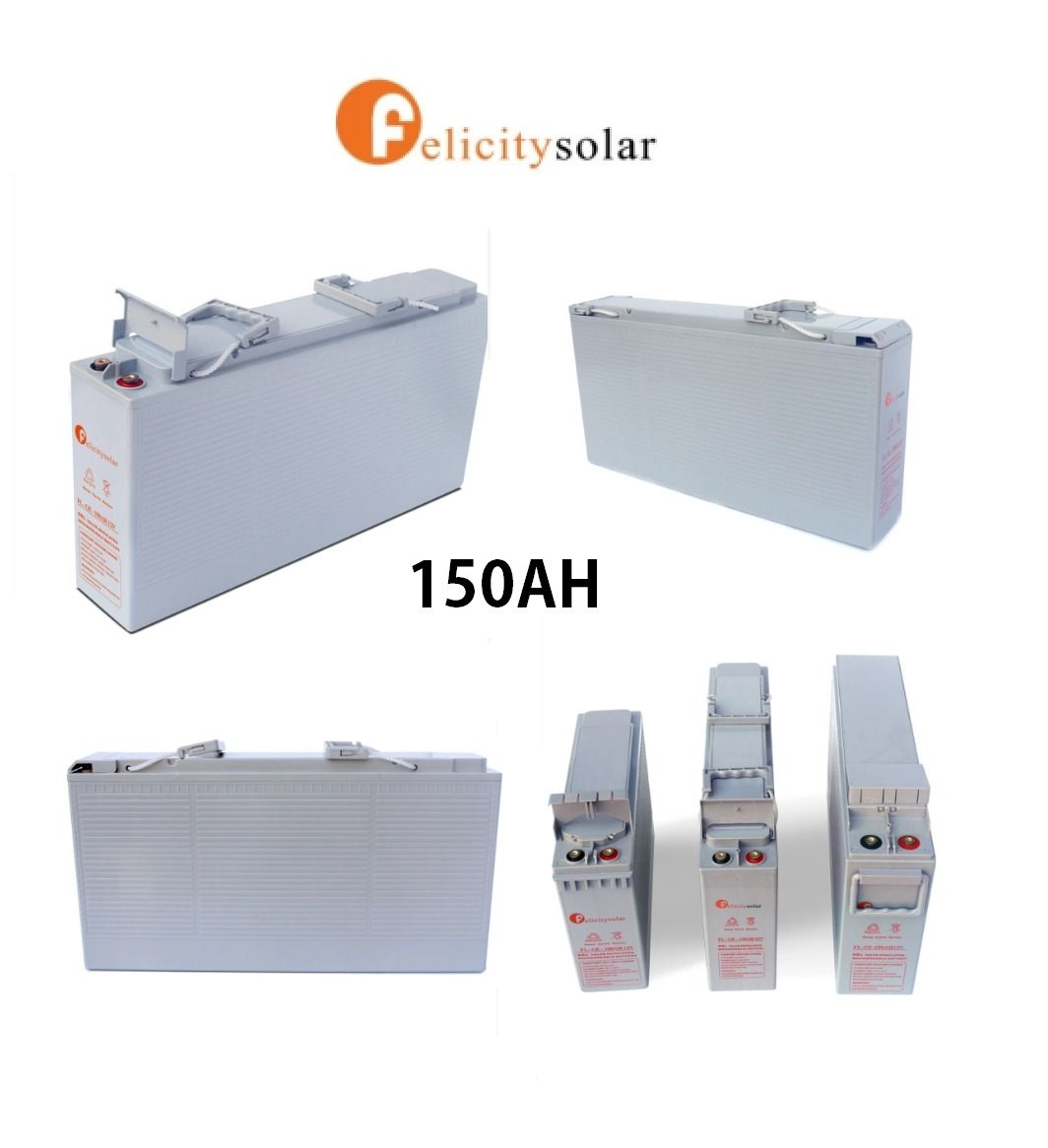 High Quality Safety Value Non-Spillable Construction Design Lead Acid Battery Front Terminal Solar Battery