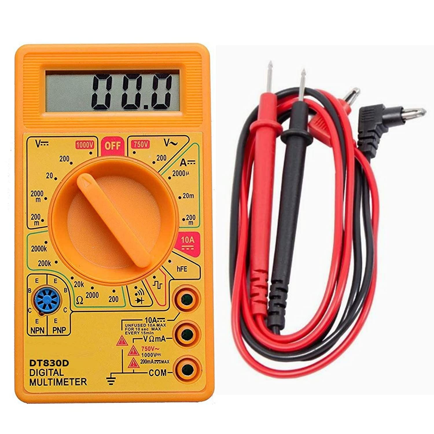 Digital Multimeter LCD AC DC Measuring Voltage Current for home use
