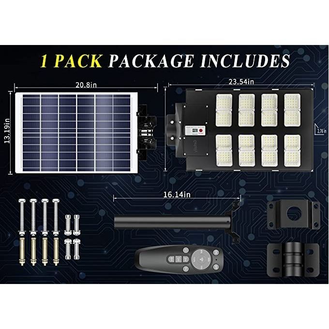 Dp Light 2000W High Brightness Dusk To Dawn LED SOLAR STREETLIGHT