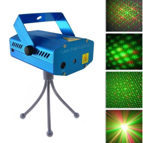 Mini Red Green Laser 4 Patterns projector Dance Disco Party Xmas DJ Stage Effect Light Show