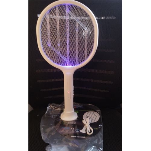Electronic Mosquito Racket/ Swatter Killer With Stand And USB Charger