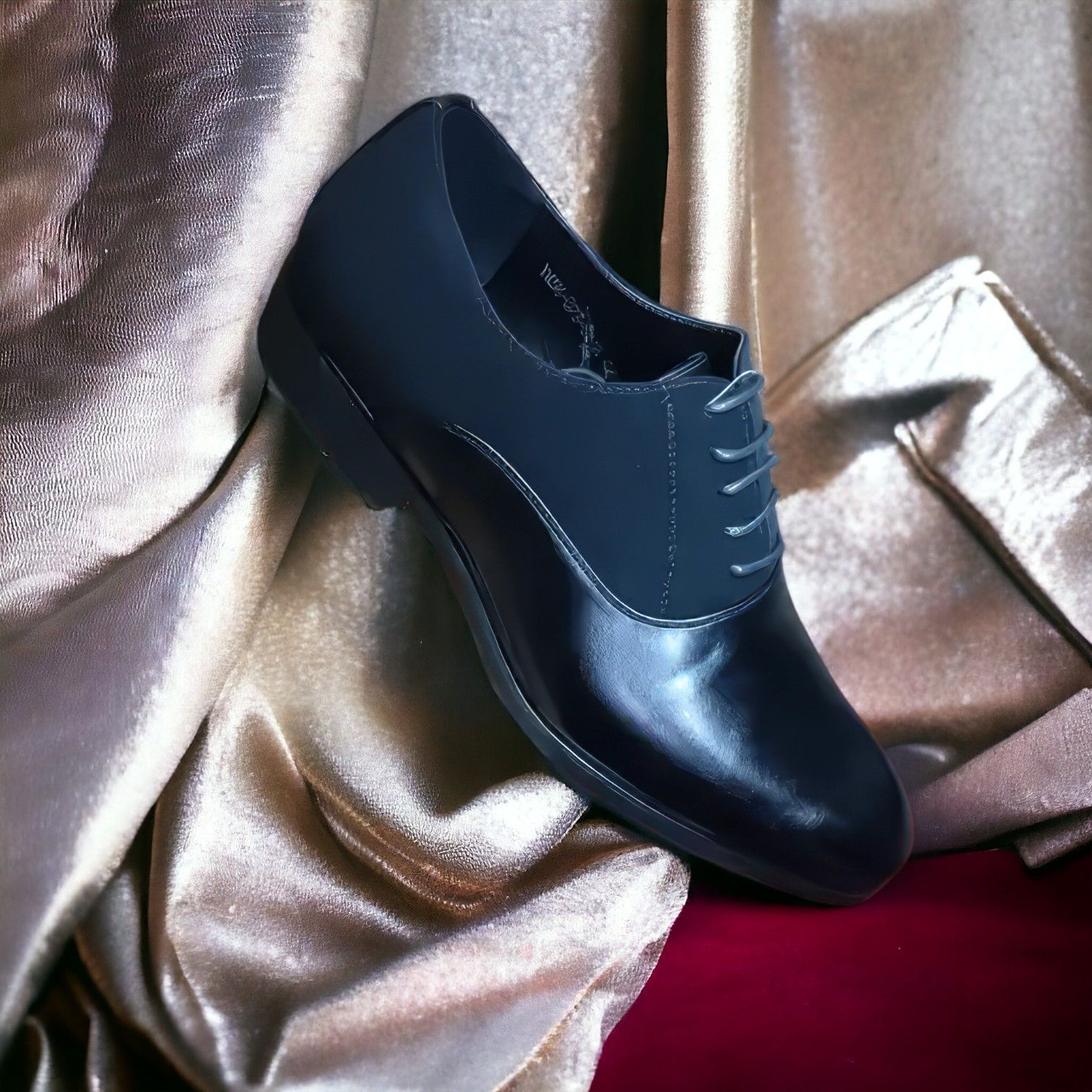 Men's Premium Leather and Suede Oxford Dress Shoes - Black and Brown - Formal Office Shoes - Kilimall Kenya | Men’s Formal Footwear | Formal Leather Shoes | Suede Formal Shoes | Office Wear Shoes