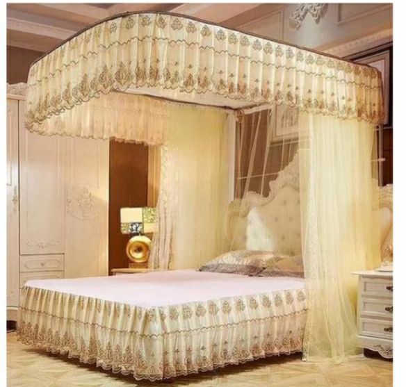 Quality Home Two Stand Mosquito Nets with Rail 4*6, 5*6, & 6*6 now available Pink