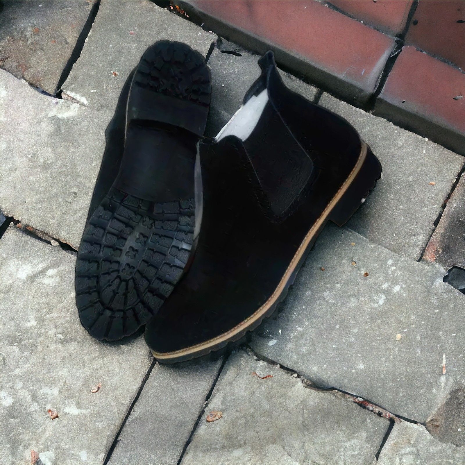 Men's Black Suede Chelsea Boots with Durable Rugged Sole - Stylish & Comfortable Footwear