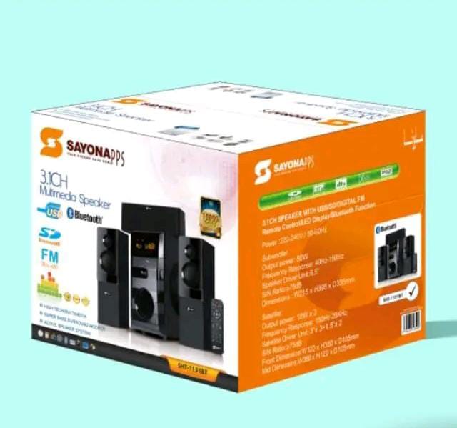 Sayona SHT-1131BT 12000W Sound Quality and Super Bass HOMETHEATRE SYSTEM.