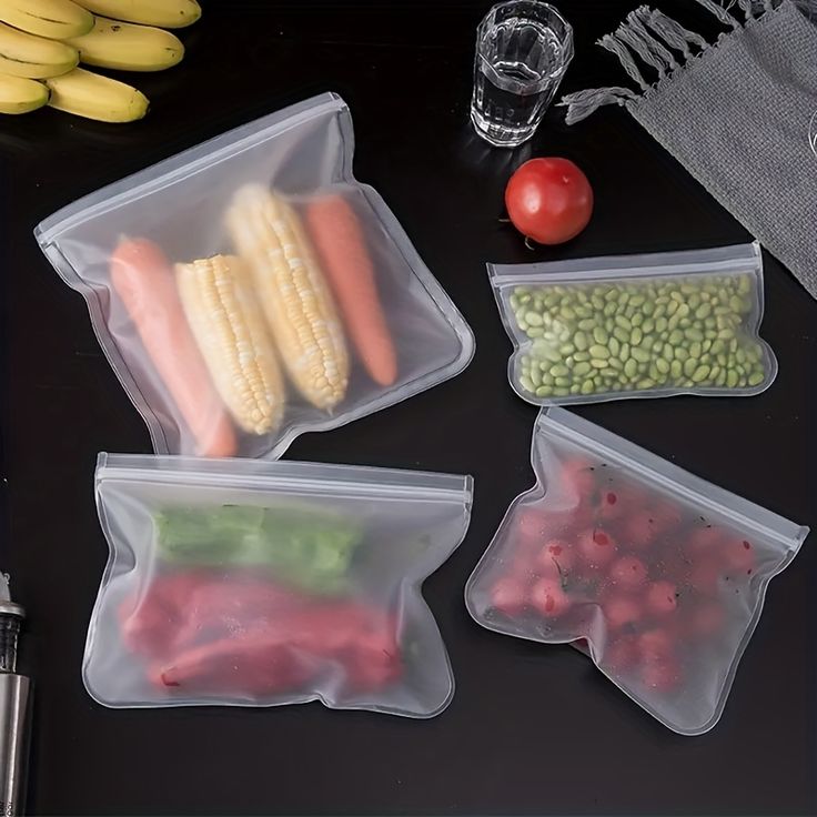 Reusable Ziplock Fridge Bags Set of 20Pcs