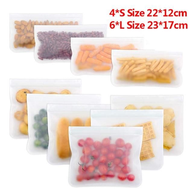 Reusable Ziplock Fridge Bags Set of 20Pcs