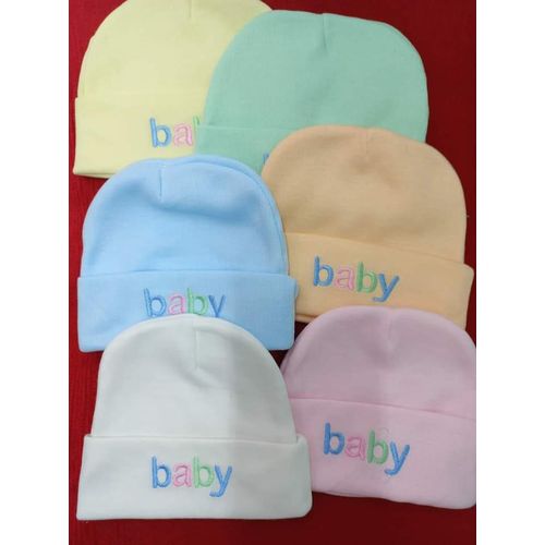 12PCs Cutest Quality Newborn Cotton Baby Caps