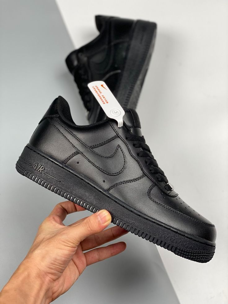 QUALITY Airforce 1 Sneakers Breathable Shoes, Black Sneakers