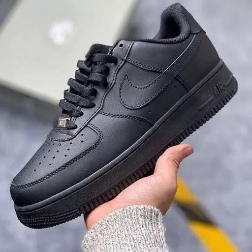 QUALITY Airforce 1 Sneakers Breathable Shoes, Black Sneakers