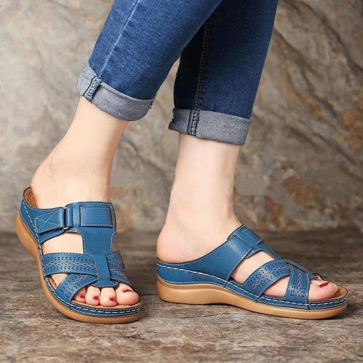 High Quality Fancy Ladies Open Wedge Shoes