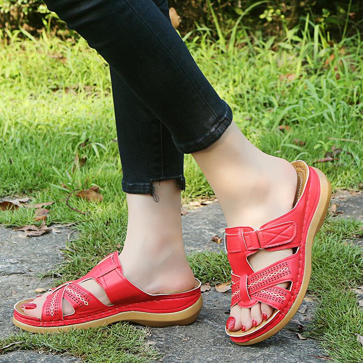 High Quality Fancy Ladies Open Wedge Shoes