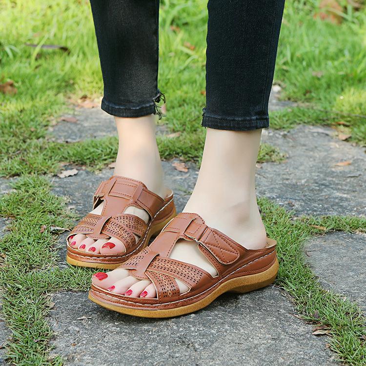 High Quality Fancy Ladies Open Wedge Shoes