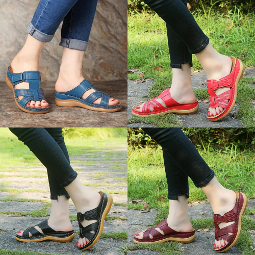 High Quality Fancy Ladies Open Wedge Shoes