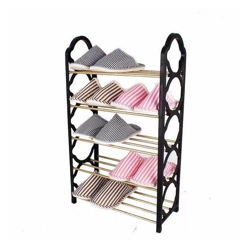 Genetic Portable 10 Shoe Rack - Black