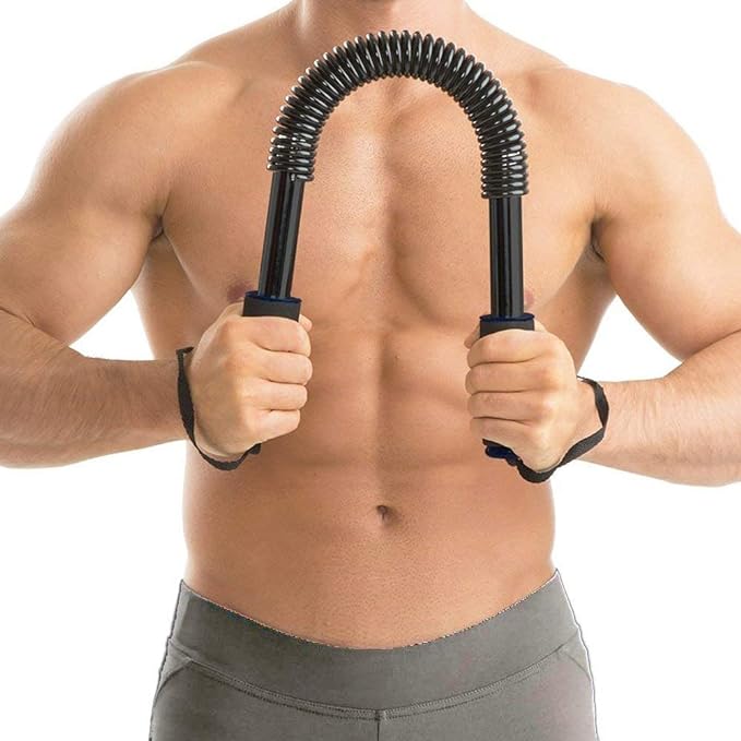UPSCALE 60 KG Practical Power Twister Flexible Strength Chest Shoulder Arm Rod Spring Exerciser Power Wrist Hand Gripper,Curl Spring Bar Power Twister