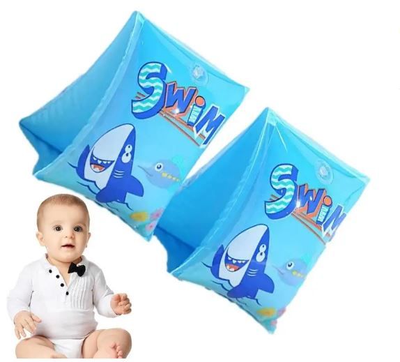 UPGRADED Arm Floaties Swim Arm Bands PVC Arm Bulk Pool Float Rings for Kids 2-12 Children Swimming Floats Sleeves Tube Armlets for Toddlers Kids and Water Sports Training Learning