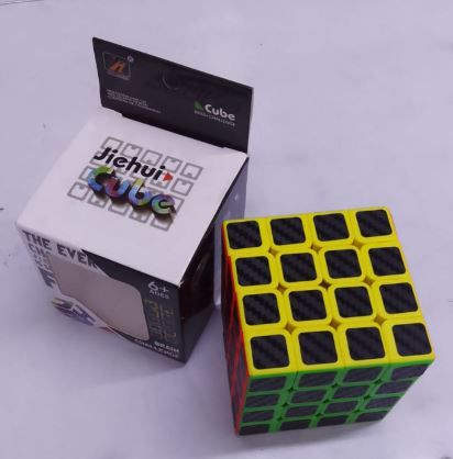 CLASSIC Jiehui Magic Cube Puzzle 4x4 - Premium Quality Brain Teaser Game for Kids and Adults - Enhance Spatial Awareness - Perfect for Education, Entertainment and Stress Relief
