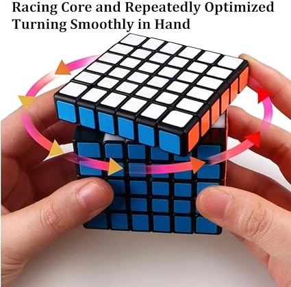 PROFESSIONAL 6x6 Rubik's Speed Cube,  6x6 Cube Stickerless Latest Version Stickerless Speed Cube 6x6x6 Fo r Children and Adults Multi Color