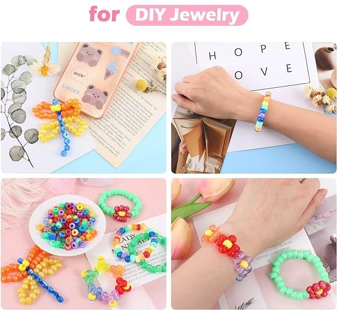 PREMIUM Bracelet Kit Hello Kitty Jewelry Box Gift Set Cartoon DIY Kids Necklace Bracelet Beads for Jewelry Making Kit