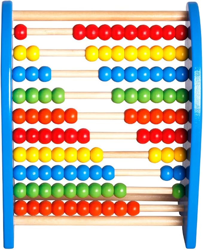 CLASSIC Abacus 10 Rows,Math Tool Counting, Educational Toy, Toys For 1 Year Old,Calculator Frame,Children's Primary School Abacus