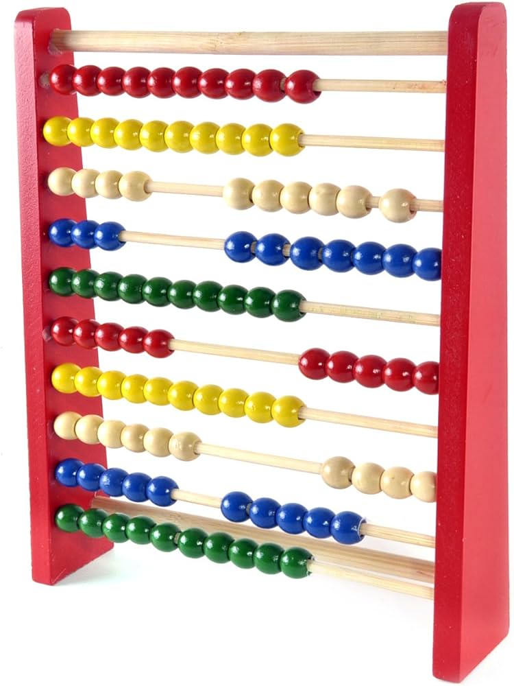 CLASSIC Abacus 10 Rows,Math Tool Counting, Educational Toy, Toys For 1 Year Old,Calculator Frame,Children's Primary School Abacus