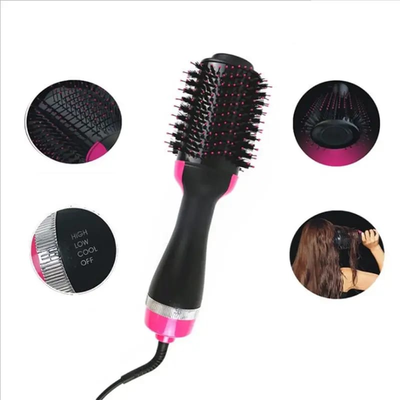 PREMIUM Electric hair straightener brush / dryer One Step Hair Dryer and Volumizer, Hot Air Brush, 3 in 1 Styling Styler, Straightener Minimized Heat Damage For Women & Men, Machine Brush Electric