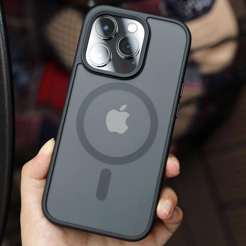 phone case Accessories Orig IP14 15Promax Luxury Shockproof Armor Magnetic Case For iPhone 15 Pro Max 14 Plus 13 12 11 Magsafe Wireless Charging Clear Matte Skin Cover mobile phone case