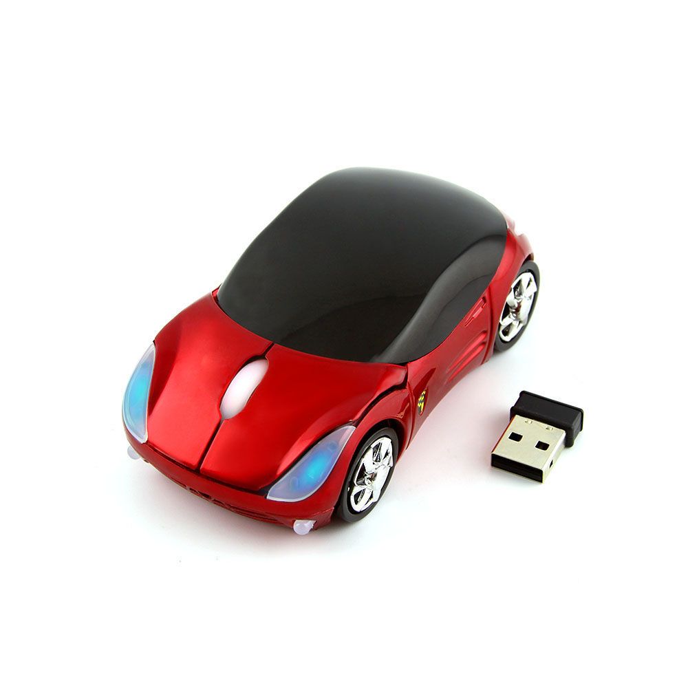 Car Mouse Sports Car Racing Ferrari Personality Creative fashion cartoon car home Cool USB wireless mouse