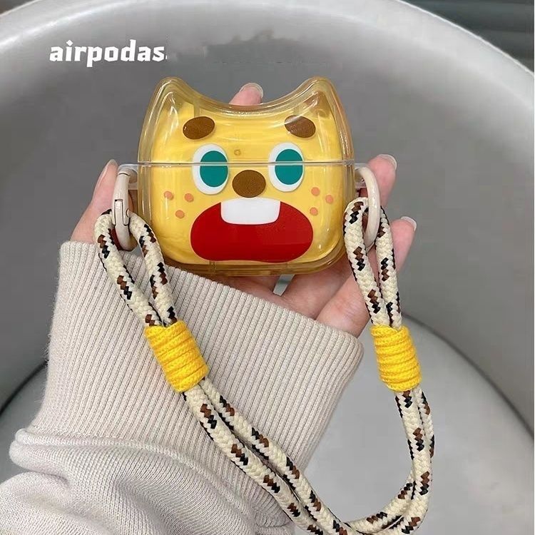 Instagram couple funny cartoon emoji for AirPodsPro case second generation protective case Apple Bluetooth