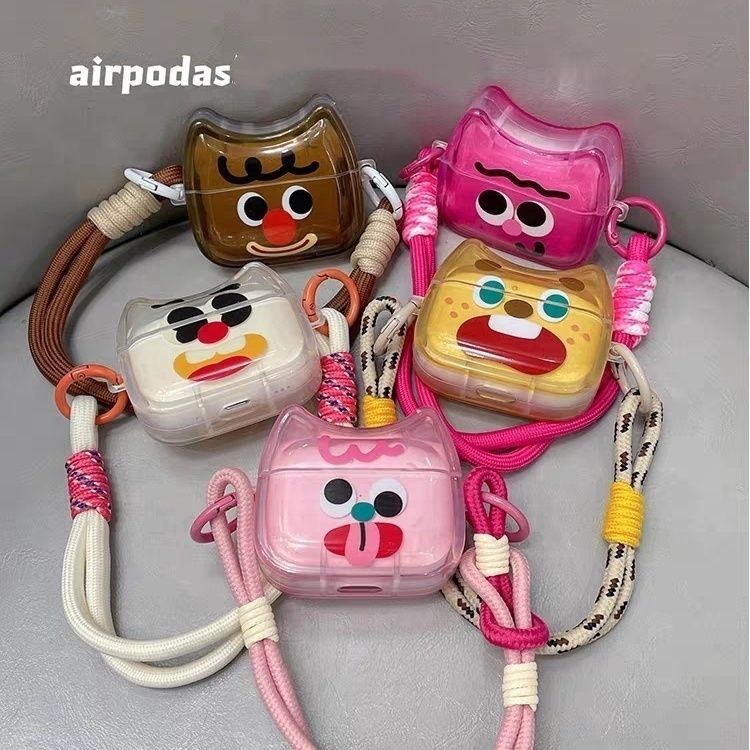 Instagram couple funny cartoon emoji for AirPodsPro case second generation protective case Apple Bluetooth