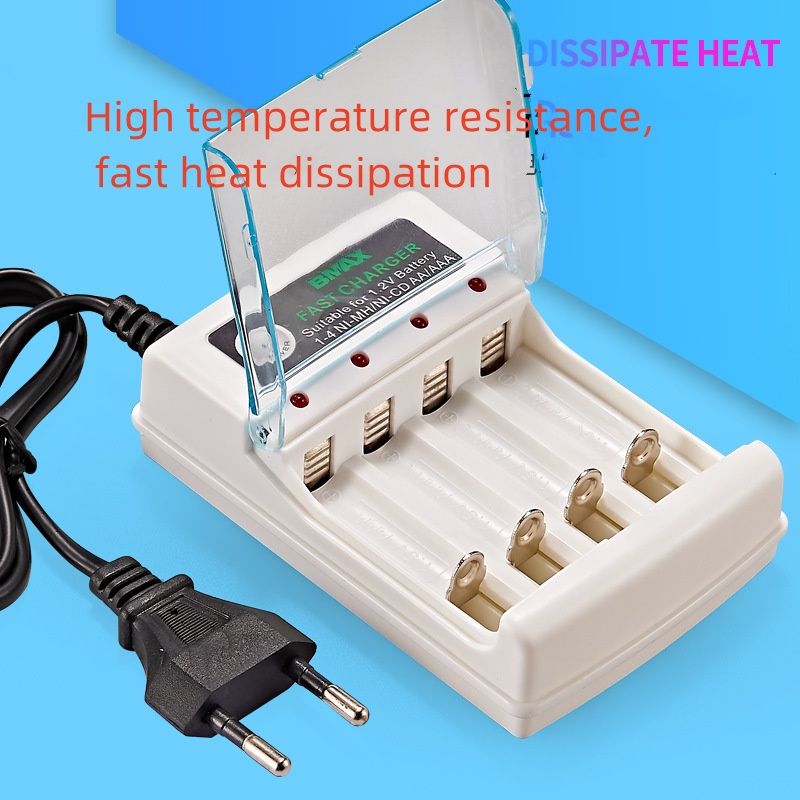 4 slot charger No. 5 No. 7 Rechargeable battery charger Four slot nickel-cadmium nickel-metal Hydride AA/AAA battery charging stand 804