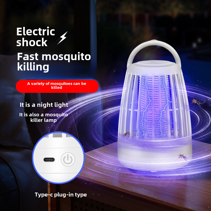 Electric shock kill Mosquito lamp,Night Light, purple light trap Fly traps，Indoor, outdoor, commercial  ExterMosquito controltor