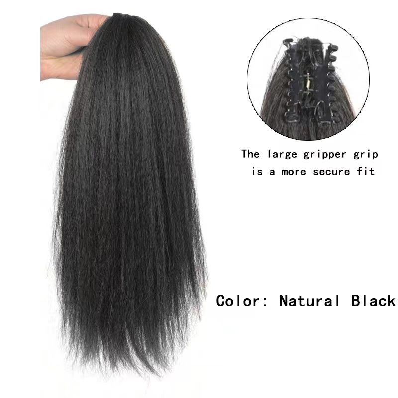 New fashion Ponytail wig & Claw Clip Ponytail Hair Extensions Long Wigs &Soft Corn Curly Wig Fluffy