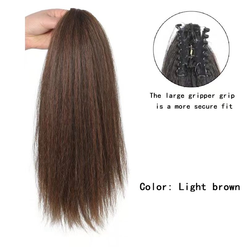 New fashion Ponytail wig & Claw Clip Ponytail Hair Extensions Long Wigs &Soft Corn Curly Wig Fluffy