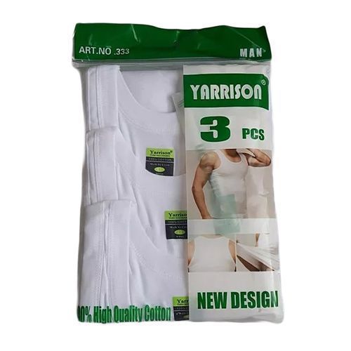 Yarisson high quality 100% Cotton Mens Fitted Vest (3Pcs)