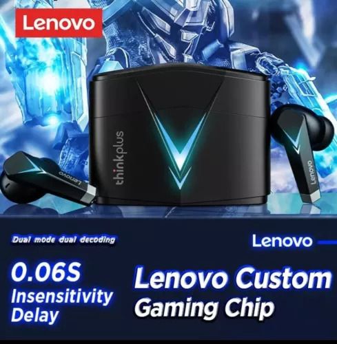 Lenovo LP6 Wireless Earphones Bluetooth Earbuds w/Mic TWS Headphones Gaming Buds