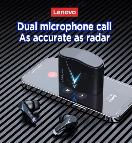 Lenovo LP6 Wireless Earphones Bluetooth Earbuds w/Mic TWS Headphones Gaming Buds