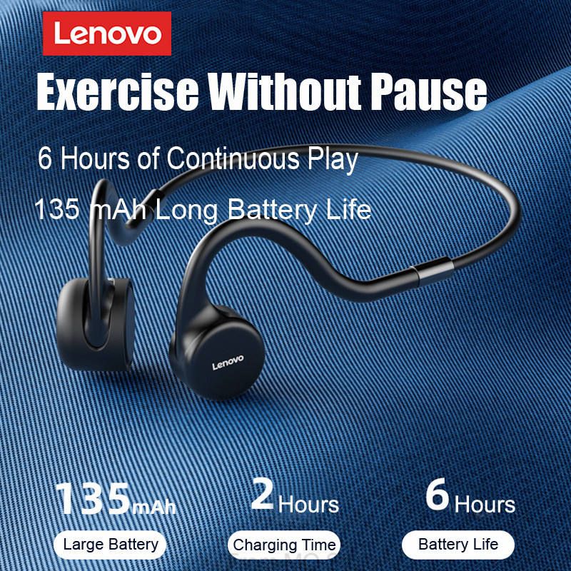 LENOVO X5 2023 Headphones Bone Conductive Sports Gym Earphones IPX7 Water Proof